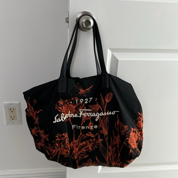 Authentic Ferragamo Nylon Tote - Picture 1 of 5